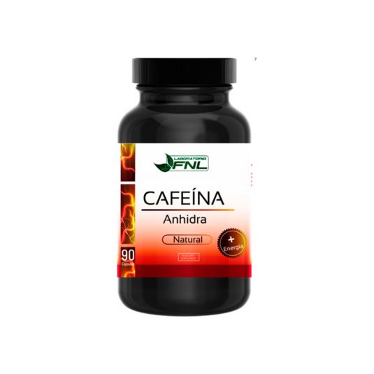 Cafeina Anhidra, 100mg, 90 capsulas, Marca FNL