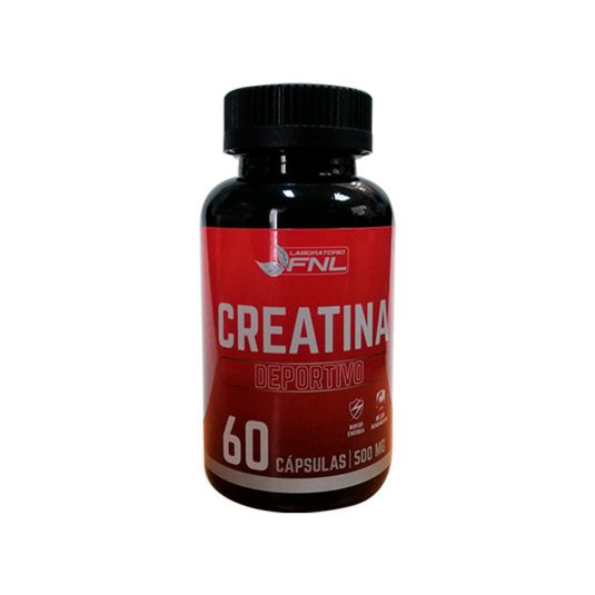 Creatina, 500mg, 60 capsulas, Marca FNL